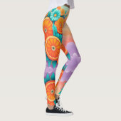 Kleurrijke sinaasappels leggings (Rechts)