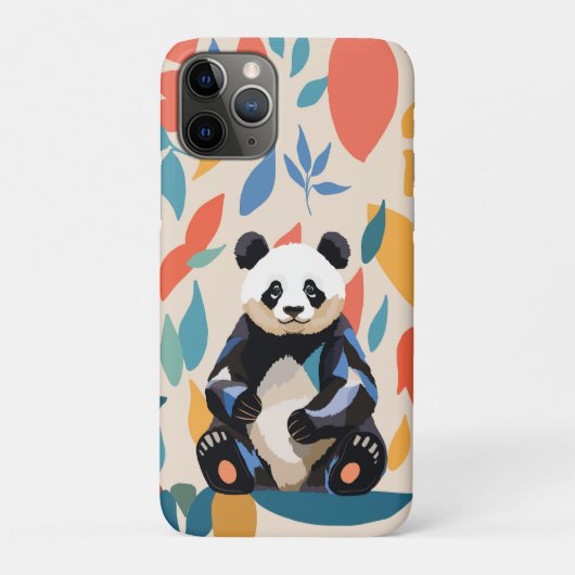 Kleurrijke Sitting Panda Beer Matisse geïnspireerd Case-Mate iPhone Case (Achterkant)