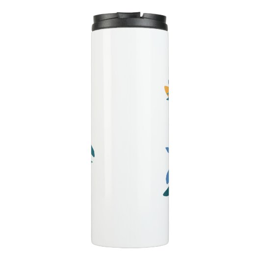 Kleurrijke Sitting Panda Beer Matisse Geïnspireerd Thermosbeker (Achterkant)