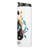 Kleurrijke Sitting Panda Beer Matisse Geïnspireerd Thermosbeker (Geroteerd rechts)
