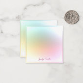 Kleurrijke Sjabloon handgeschreven tekst handgesch (Voorkant / Achterkant in situ)