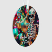 Kleurrijke Skeleton Ornamenten Christmas (voorkant)