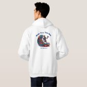 Kleurrijke Skeleton Surfer Hoodie (Achterkant volledig)