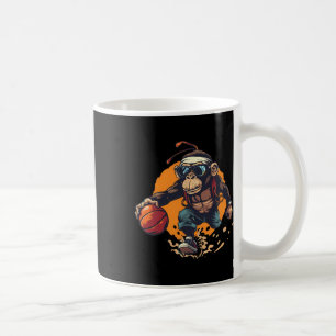 Kleurrijke Sketll Monkey Kunstwerk Sketll Speler Koffiemok