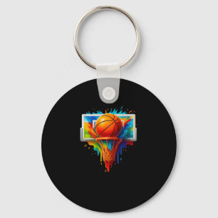 Kleurrijke Sketll Tie Dye Kleurensplash  Sleutelhanger