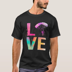 Kleurrijke skydiving mam skydiving t-shirt