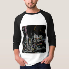 Kleurrijke skyline in Manhattan T-shirt