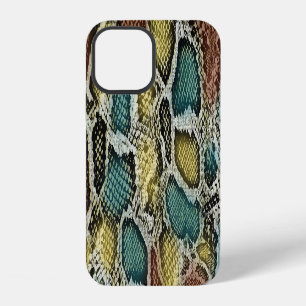 Kleurrijke slangenhuid: naadloos ontwerp. iPhone 12 hoesje