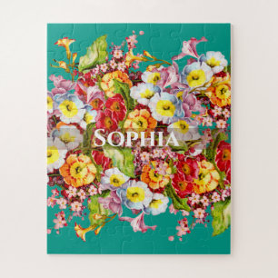 Kleurrijke sleutelbloemen Mooie bloem lente gepers Legpuzzel