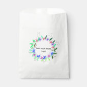 kleurrijke slinger krans Kerstmis naam tekst Bedankzakje (Voorkant)