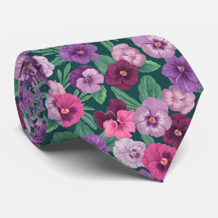 Kleurrijke slipjes op donkergroen blauw stropdas