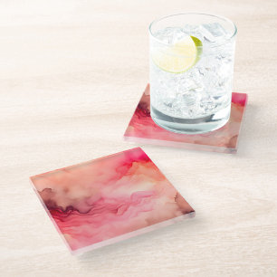 Kleurrijke Smoke Art Glass Onderzetter