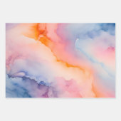 Kleurrijke Smoke Art Wrapping Paper Sheets (Voorkant)