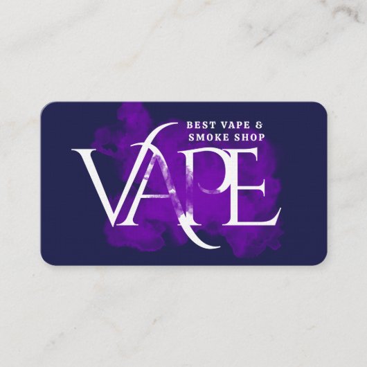Kleurrijke Smoke Shop Vape Shop Visitekaartje (Voorkant)