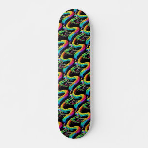 Kleurrijke Snake illustratie Skateboard