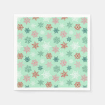 Kleurrijke sneeuwvlok patroon – winter kerst