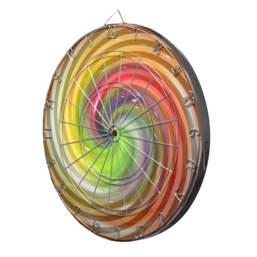 Kleurrijke Snoep Abstracte kunst Dartbord (Voorkant Rechts)