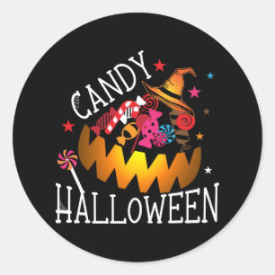 Kleurrijke Snoep Halloween Sticker