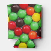 Kleurrijke snoepjes blikjeskoeler (Achterkant)