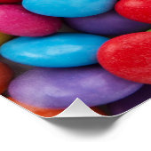 Kleurrijke snoepjes perfect poster (Hoek)