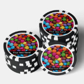 Kleurrijke snoepjes poker chips (Opstapeling)