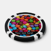 Kleurrijke snoepjes poker chips (Enkel)