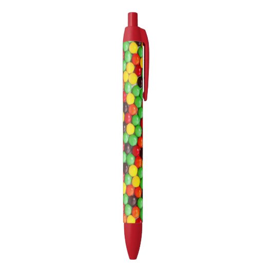 Kleurrijke snoepjes zwarte inkt pen (Achterkant (Verticaal))