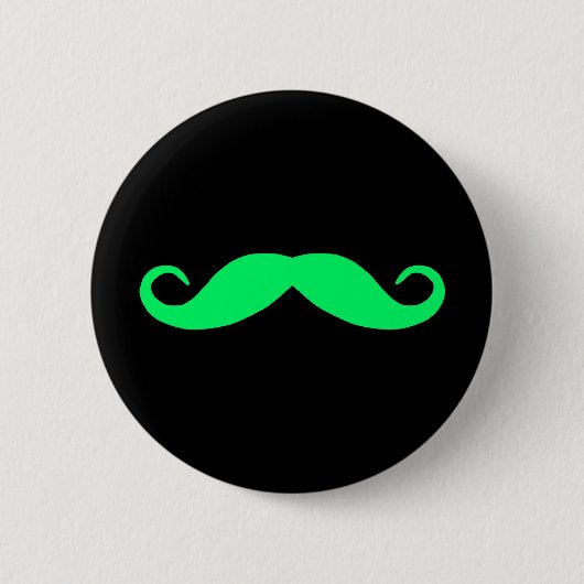 Kleurrijke snor Button (Voorkant)