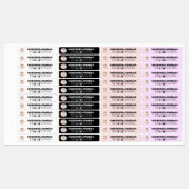 Kleurrijke Sociale Handvat Dunne Kaars Logo Label (Vel)