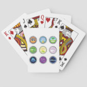 Kleurrijke Soda Bottle Petten Pokerkaarten (Achterkant)