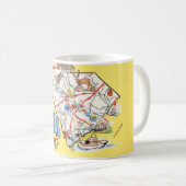 kleurrijke South Carolina Kaart Mok (Voorkant rechts)