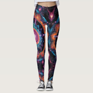 Kleurrijke Space Mandala Leggings