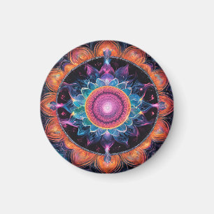Kleurrijke Space Mandala Magneet