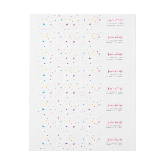 KLEURRIJKE SPARKLES felle regenboogkleuren (Vel)