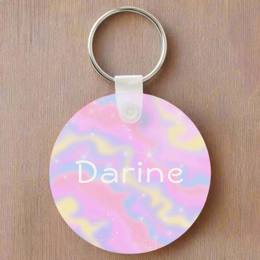 Kleurrijke Sparkles Rainbow Girly Sleutelhanger