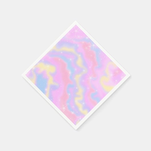 Kleurrijke Sparkles Rainbow Servet (Hoek)