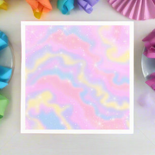 Kleurrijke Sparkles Rainbow Servet