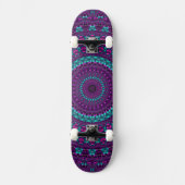 Kleurrijke Sparkly Jewel Tone Mandala digitale kun Skateboard (Voorkant)