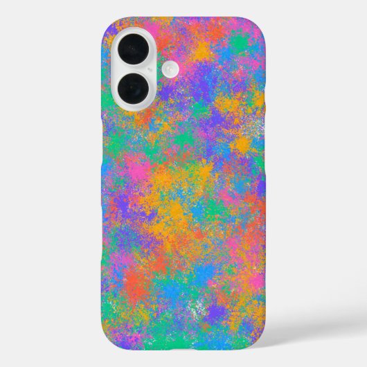 Kleurrijke Spat-art Case-Mate iPhone Case (Achterkant)
