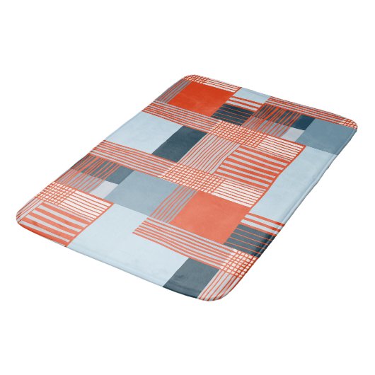 Kleurrijke spatten en dynamische lijnen badmat (Gekanteld)