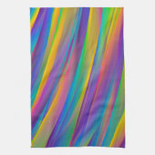 Kleurrijke spectrumgolven | keukenhanddoek (Verticaal)