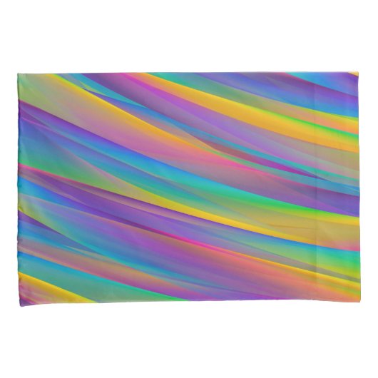 Kleurrijke spectrumgolven | Kussensloop (Voorkant-Rechts)