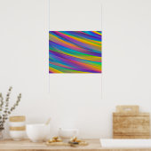 Kleurrijke  spectrumgolven | POSTER (Keuken)