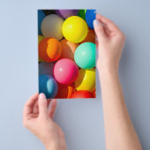 Kleurrijke Speelgoed ballonnen Flyer (Hand)