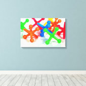 kleurrijke speelgoed canvas afdruk (Insitu (Houten vloer))