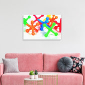 kleurrijke speelgoed canvas afdruk (Insitu (Woonkamer))