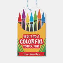 Kleurrijke speelse Crayola kleur Eerste dag van de