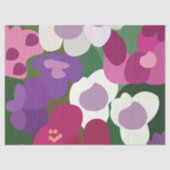 Kleurrijke Spiderwort Bloemen Bloemstuk Tissuepapier (Voorkant)