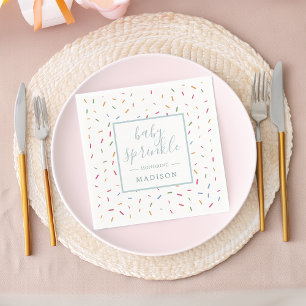 Kleurrijke Spikkels Baby Spikkel Baby Shower Papie Servet
