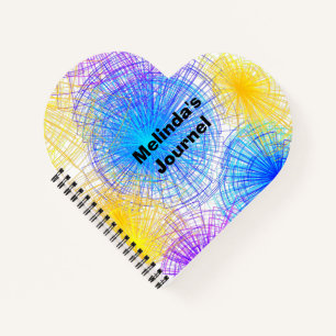 Kleurrijke Spiraal Cirkels Hart Notitieboeken